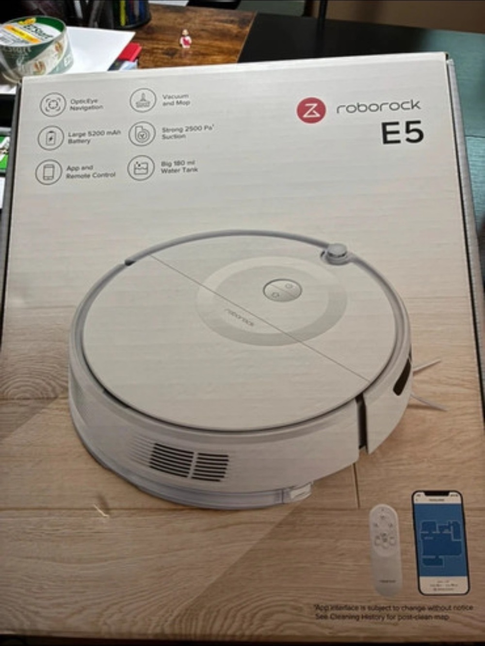 Roborock E5 Robot Vacuum - White